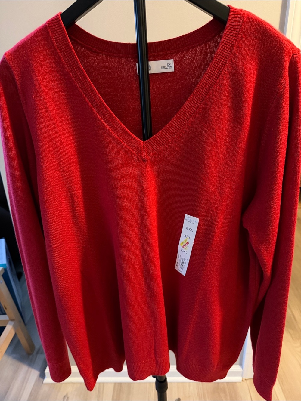 croft & barrow Red V-Neck Women’s Sweater